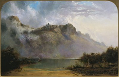 Mount Olympus, Lake St Clair, Tasmania, the Source of the Derwent by W.C. Piguenit